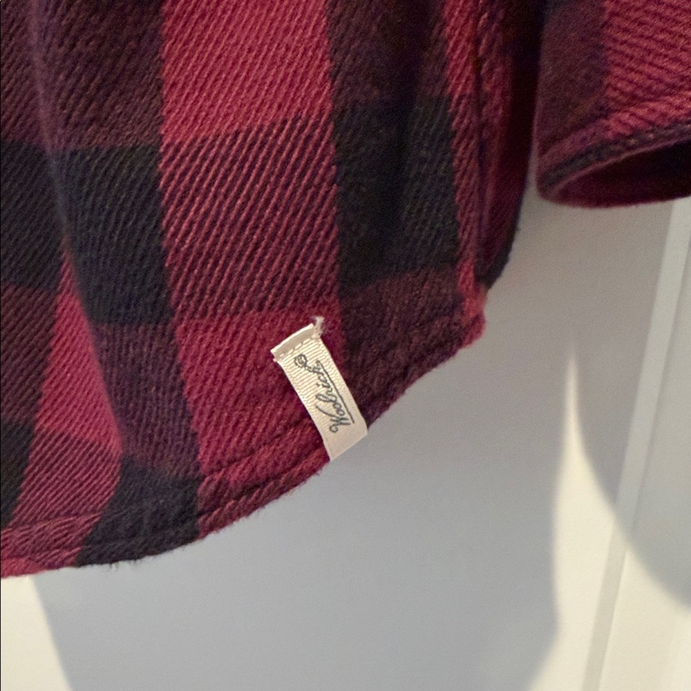 Woolrich Black and Red Checkered Button Down Shirt - Picture 4 of 5